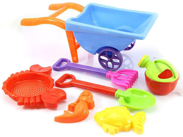 Summer plastic toy sand beach cart for kids - Focusgood