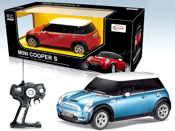 RASTAR Mini Cooper Model, 1:24 RC Cars Toy Mini Cooper Remote Control Car  RC Mini Cooper Car Toy for Kids, Yellow