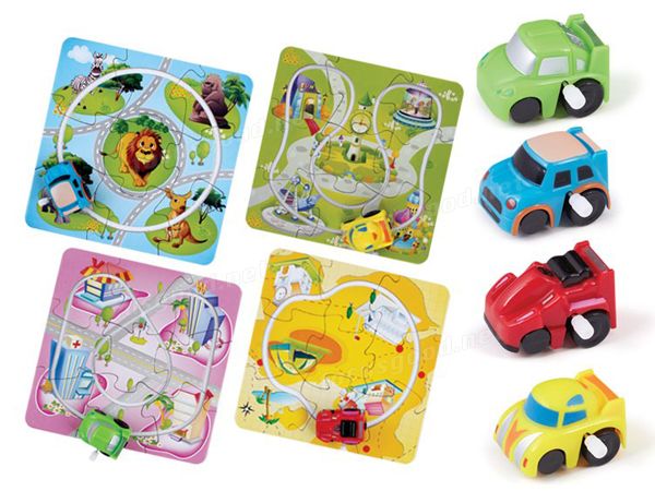 Puzzle Mini Baby Child Educational DIY Wind-up Toy Wind Assemble Car Toys T4G0 