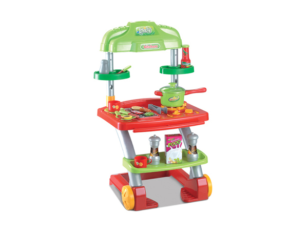 kitchen cart and baby doll toys